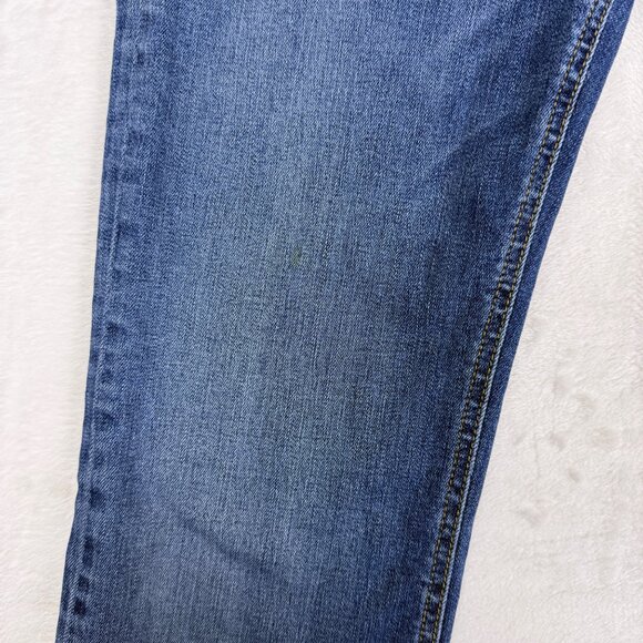 rag & bone Nina High-Rise Flare Frayed Ankle Jeans Dark Wash Womens 26 - Picture 4 of 11